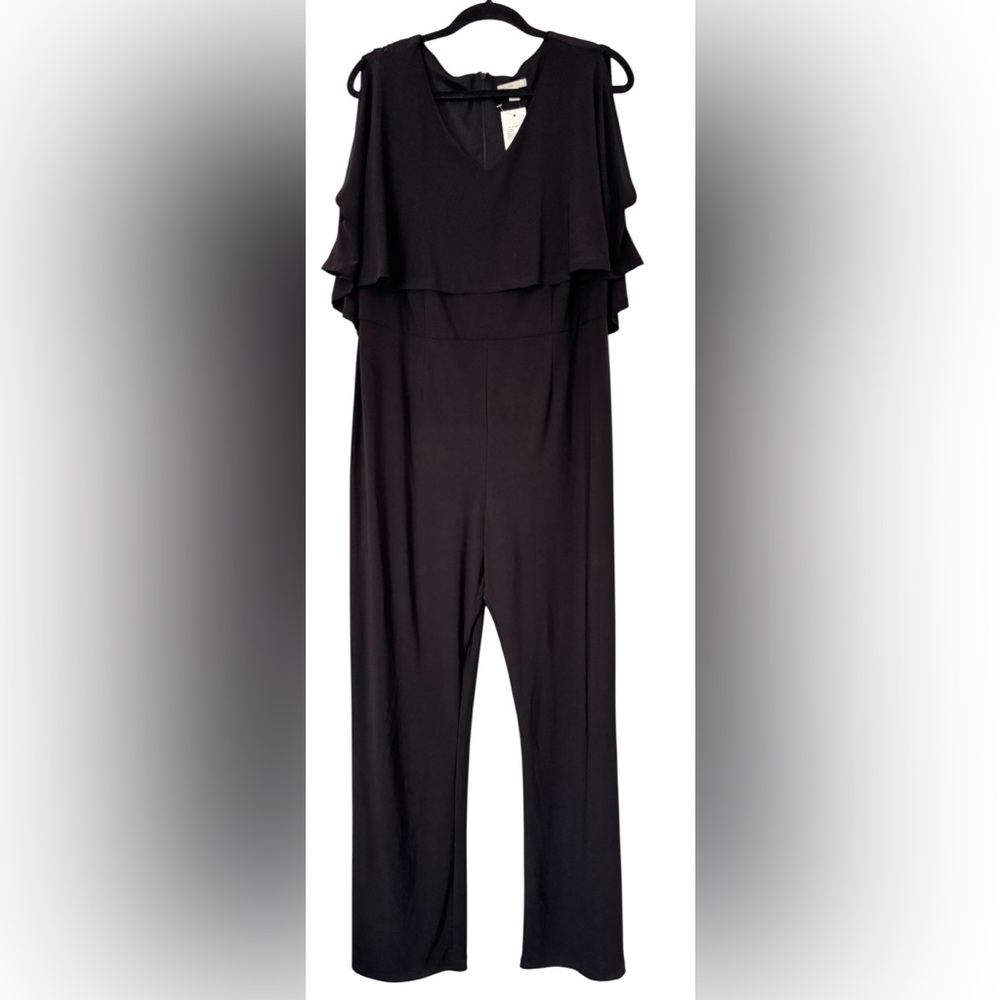 C Est 1946 Black Jumpsuit, Size 14/16W - NWT